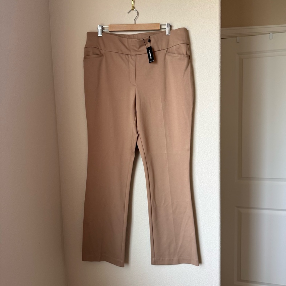 Express Tan Boot Cut Pants
